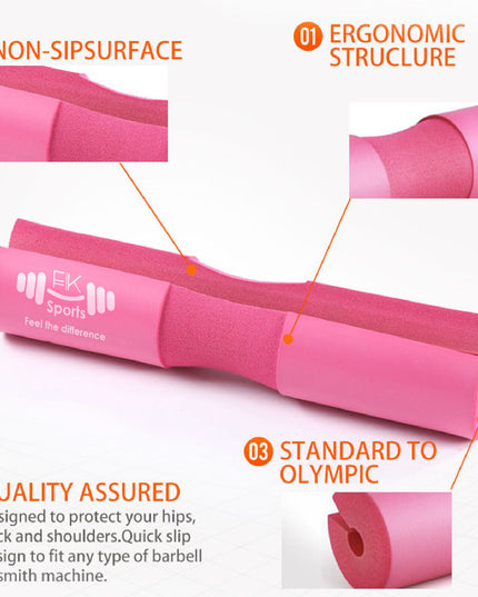 Barbell Pad Weight Lifting Squat Bar Padding Foam Gym Neck Shoulder Protection