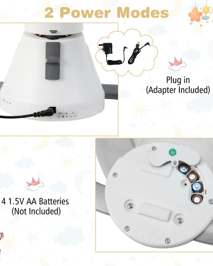 Baby Bouncer with 5 Swing Speeds and Built-In 17 Music for Newborn