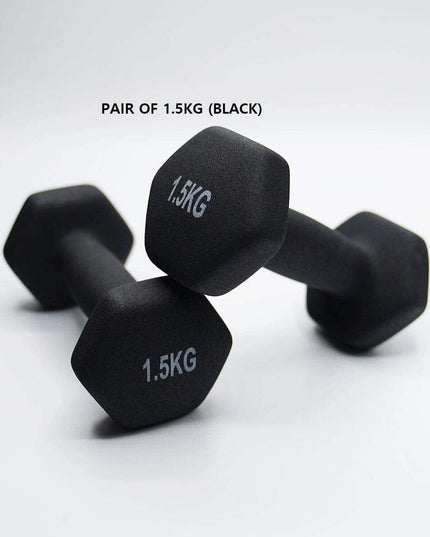 Neoprene Dumbbell Pair – Non-Slip Grip, Cast Iron Core – Gym Fitness Weights