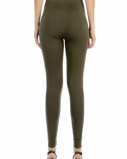 NEW WOMEN LADIES THICK WARM WINTER THERMAL FLEECE LINING LEGGINGS UK SIZE 08-18