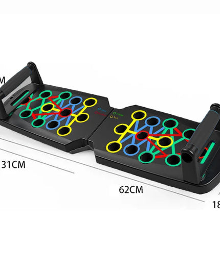 Push-Up Board Set Portable Multifunctional Push-Up Bar Foldable Fitness Equipment for Chest Abdomen Arms/Back Training