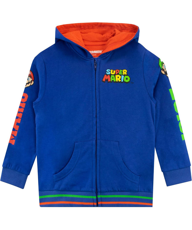 Super Mario Hoodie | Boys' Hoodies | Luigi Zip up Hoody | Jumper for Kids