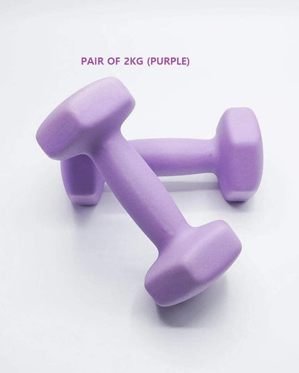 Neoprene Dumbbell Pair – Non-Slip Grip, Cast Iron Core – Gym Fitness Weights