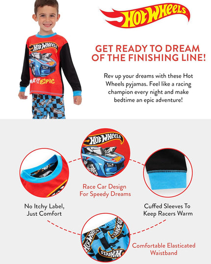 Hot Wheels Pyjamas | Race Car Boys Pyjamas | Racing Cars Pjs | Ages 3 to 10 Years