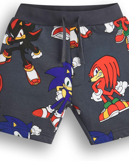 Boys Sweatshirt & Shorts Set | Kids All over Print Graphic Sweater with Matching Bottoms | Shadow Knuckles Apparel Outfit for Gamers | Daywear Gaming Character Merchandise Gift