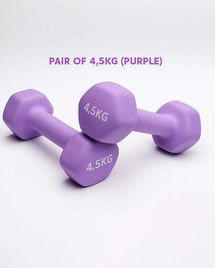 Neoprene Dumbbell Pair – Non-Slip Grip, Cast Iron Core – Gym Fitness Weights