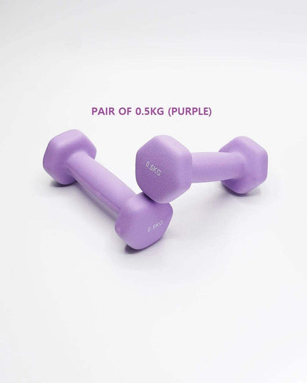 Neoprene Dumbbell Pair – Non-Slip Grip, Cast Iron Core – Gym Fitness Weights