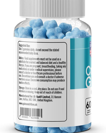 GN Creatine Gummies | 60 Chewable Creatine Gummies for Men & Women - 3000Mg Creatine-Monohydrate per Serving | Berry Flavour, Non-Gmo & Suitable for Vegans & Vegetarians