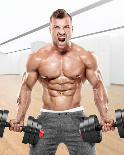 10KG / 30KG Dumbbell Set Pair – Adjustable Gym Weights for Strength Training & Home Workouts