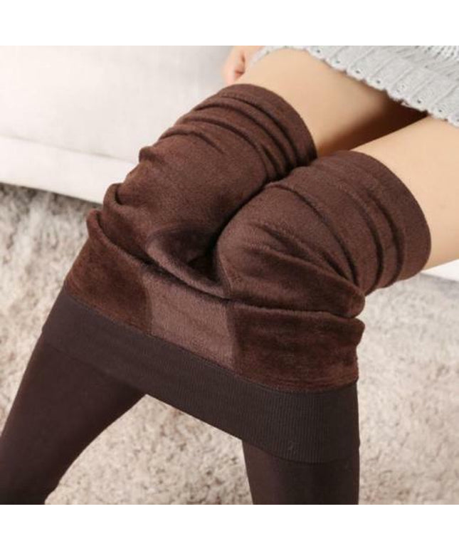 NEW WOMEN LADIES THICK WARM WINTER THERMAL FLEECE LINING LEGGINGS UK SIZE 08-18