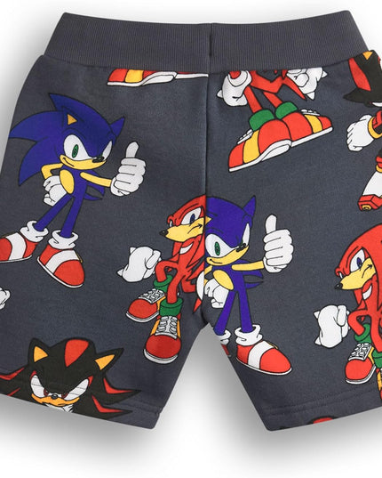 Boys Sweatshirt & Shorts Set | Kids All over Print Graphic Sweater with Matching Bottoms | Shadow Knuckles Apparel Outfit for Gamers | Daywear Gaming Character Merchandise Gift