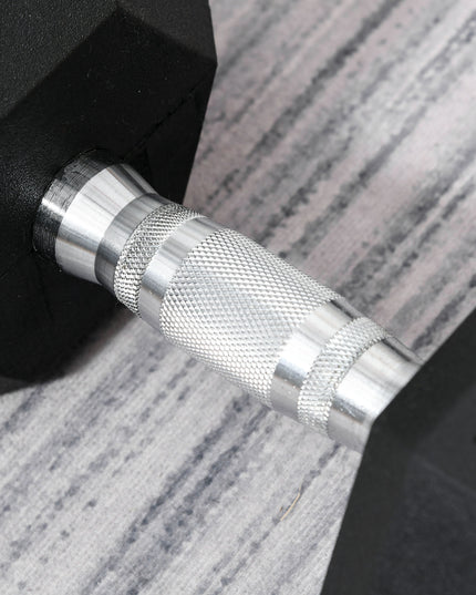 Single Rubber Hex Dumbbell Encased Ergo Weights Home Exercise Gym Fitness