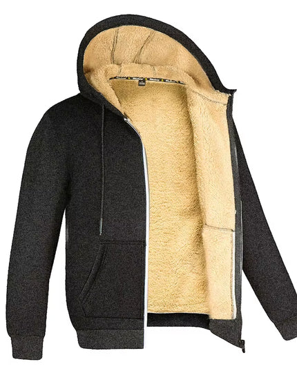 Winter Windproof Warm Thick Fleece Jackets Men Fashion Casual Coat Male Autumn Outwear Outdoor Classic Hooded Jacket for Men
