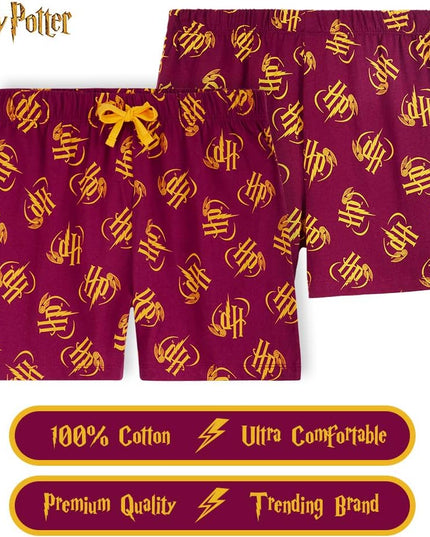 Girls Short Pyjama Set, 2 Piece Breathable Lounge Wear