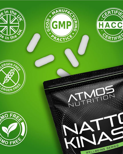 Nattokinase - 2000FU / 100Mg per Capsule - 6 Month'S Supply - High Strength Capsules! - Cardiovascular, Circulation, and Heart Support Enzyme Supplement - Non-Gmo & Made in the UK