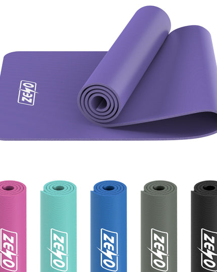 YOGA MAT 10MM THICK EXERCISE MAT GYM WORKOUT FITNESS PILATES HOME NON SLIP NBR