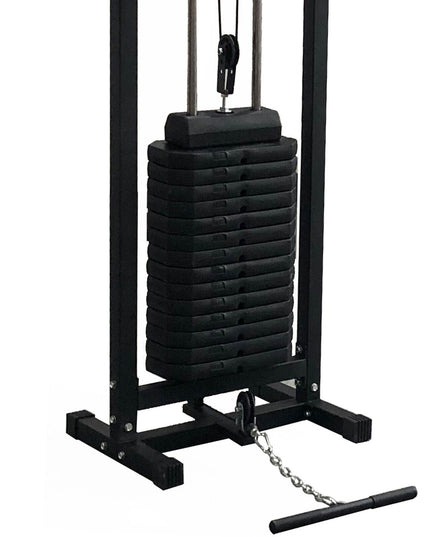 GYM MASTER 180kg Cable Crossover Machine with Pull-Up Bar – Multi-Station Home Gym Equipment with Attachments