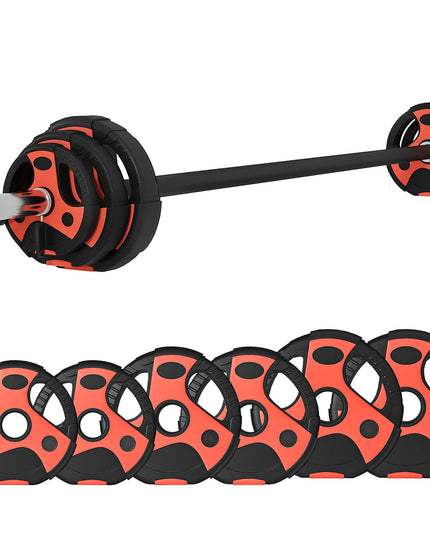 20Kg Adjustable Barbell Set, Body Pump Bar and Weights Set for Home Gym