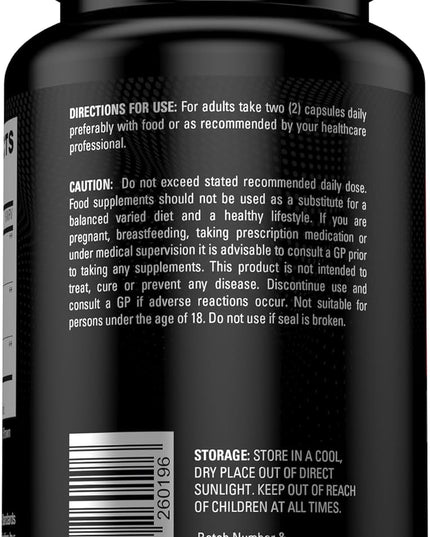 Ultra Premium 40,000MG Organic Black Maca with Ashwagandha - Maca Root Powder for Men 60 Vegan Capsules