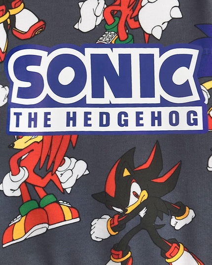 Boys Sweatshirt & Shorts Set | Kids All over Print Graphic Sweater with Matching Bottoms | Shadow Knuckles Apparel Outfit for Gamers | Daywear Gaming Character Merchandise Gift