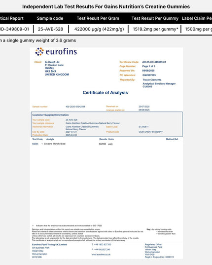 GN Creatine Gummies | 60 Chewable Creatine Gummies for Men & Women - 3000Mg Creatine-Monohydrate per Serving | Berry Flavour, Non-Gmo & Suitable for Vegans & Vegetarians