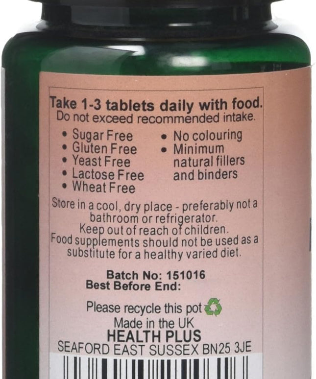 Health plus Magnesium 100Mg Mineral Supplement - 90 Tablets