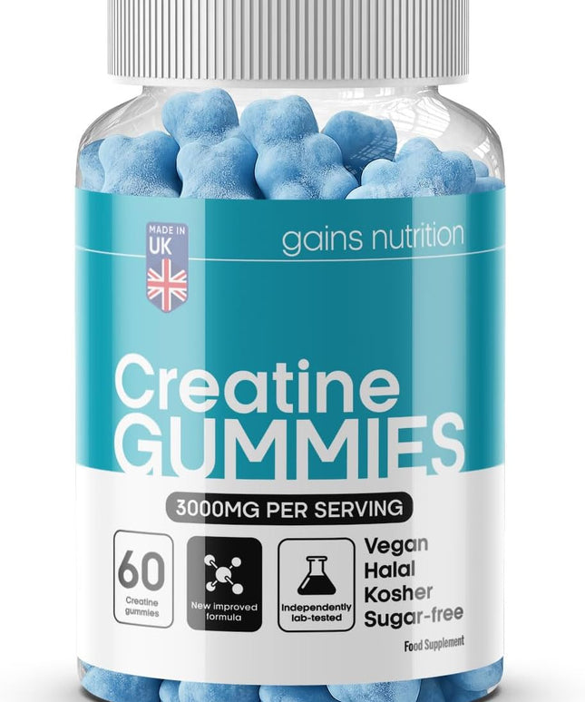GN Creatine Gummies | 60 Chewable Creatine Gummies for Men & Women - 3000Mg Creatine-Monohydrate per Serving | Berry Flavour, Non-Gmo & Suitable for Vegans & Vegetarians