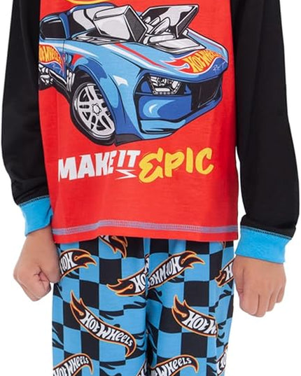Hot Wheels Pyjamas | Race Car Boys Pyjamas | Racing Cars Pjs | Ages 3 to 10 Years