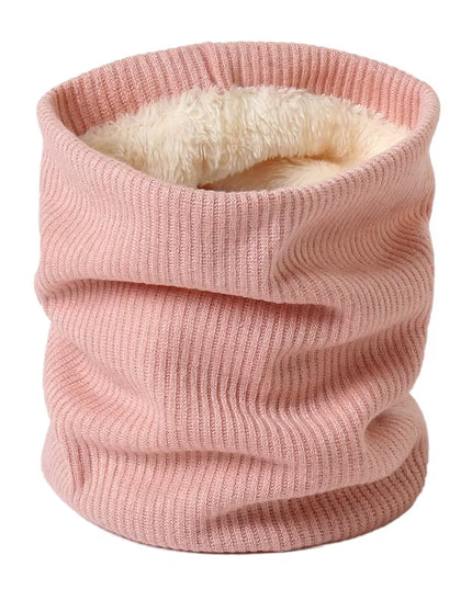 Solid Thick Warm Ring Scarf Fashion Winter Striped Warm Women Men Outdoor Full Mask Scarves with Plush Snood Unisex Muffler