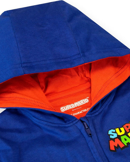 Super Mario Hoodie | Boys' Hoodies | Luigi Zip up Hoody | Jumper for Kids