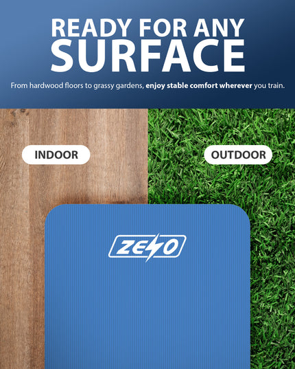 YOGA MAT 10MM THICK EXERCISE MAT GYM WORKOUT FITNESS PILATES HOME NON SLIP NBR