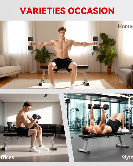 Single Rubber Hex Dumbbell Encased Ergo Weights Home Exercise Gym Fitness