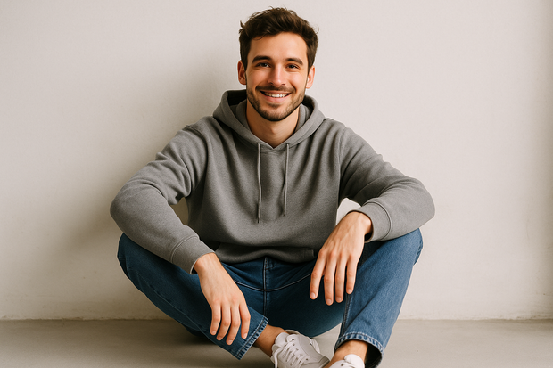 a guy styled casualy