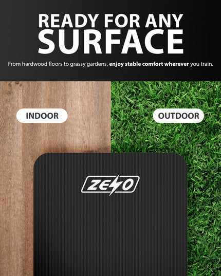 YOGA MAT 10MM THICK EXERCISE MAT GYM WORKOUT FITNESS PILATES HOME NON SLIP NBR