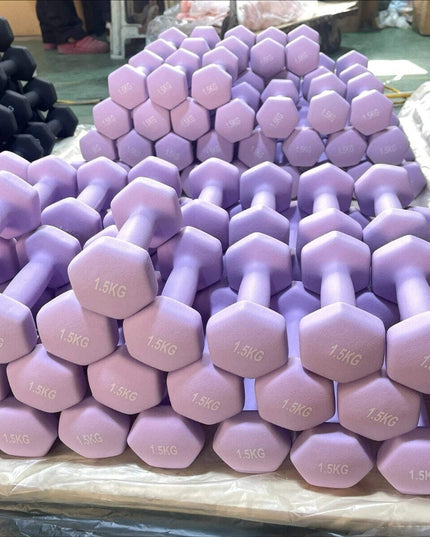 Neoprene Dumbbell Pair – Non-Slip Grip, Cast Iron Core – Gym Fitness Weights