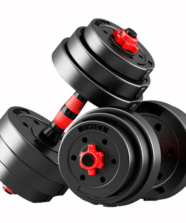 10KG / 30KG Dumbbell Set Pair – Adjustable Gym Weights for Strength Training & Home Workouts
