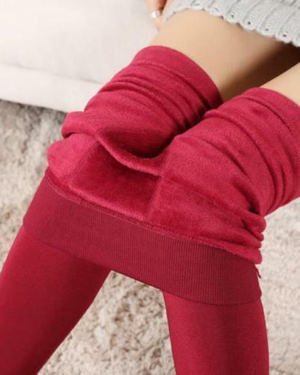 NEW WOMEN LADIES THICK WARM WINTER THERMAL FLEECE LINING LEGGINGS UK SIZE 08-18