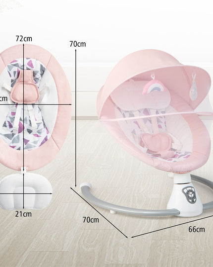 Baby Bouncer with 5 Swing Speeds and Built-In 17 Music for Newborn