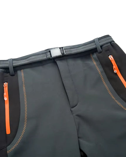 Thick Warm Fleece Hiking Pants Men Winter Waterproof Windproof Outdoor Soft Shell Rain Trousers Trekking Camping Ski Pants