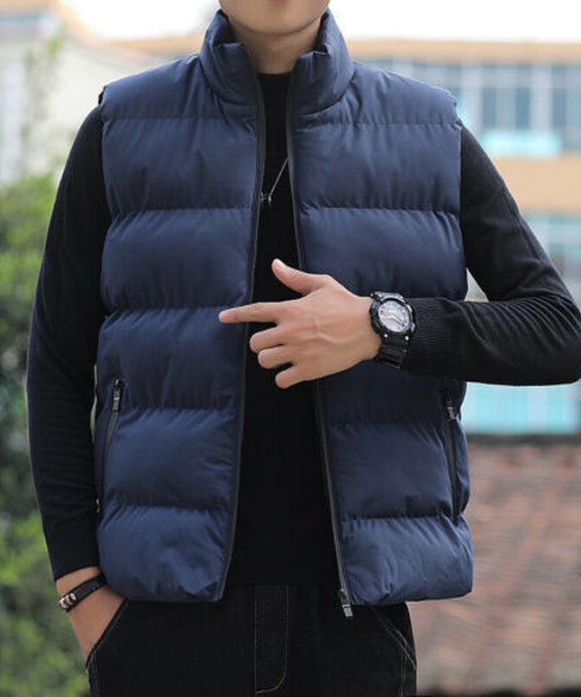 Body Warmer Gillet Mens Waistcoat Gilet Winter Warm Padded Quilted Sleeveless