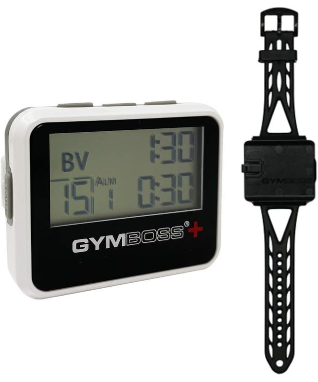 Gymboss plus Interval Timer and Stopwatch Watch Strap - Bundle