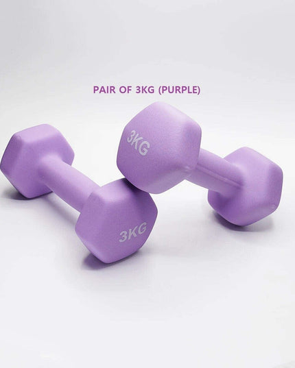 Neoprene Dumbbell Pair – Non-Slip Grip, Cast Iron Core – Gym Fitness Weights