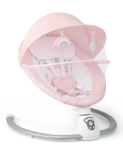 Baby Bouncer with 5 Swing Speeds and Built-In 17 Music for Newborn