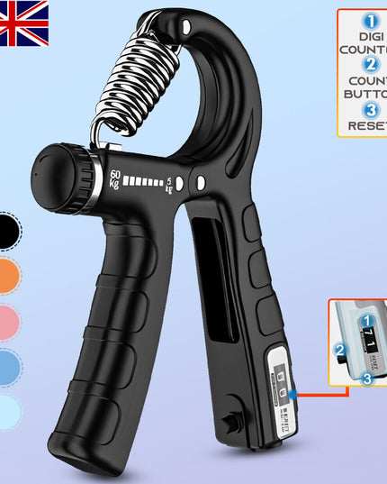 5-60KG Sport Hand Grip Strengthener Adjustable Forearm Trainer Finger Exerciser