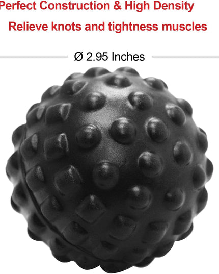 Trigger Point Massage Ball – 7.5cm Deep Tissue Muscle Massage Ball for Myofascial Release, Sports Recovery & Pain Relief