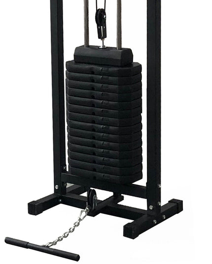 GYM MASTER 180kg Cable Crossover Machine with Pull-Up Bar – Multi-Station Home Gym Equipment with Attachments