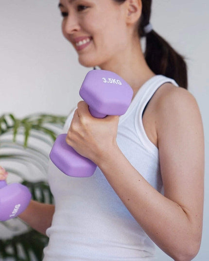 Neoprene Dumbbell Pair – Non-Slip Grip, Cast Iron Core – Gym Fitness Weights