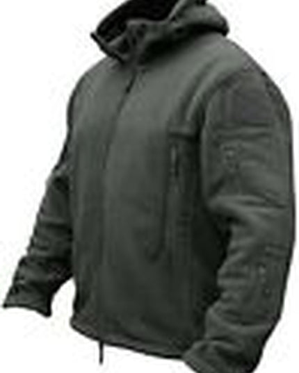 Men Casual Coat Tactical Recon Fleece Jacket Full Zip Army Hoodie Combat Hoody