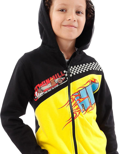 Boys Hoodie | Race Car Boys Zip up Hoodie | Cotton Kids Hoodies | Ages 3 to 13 Years