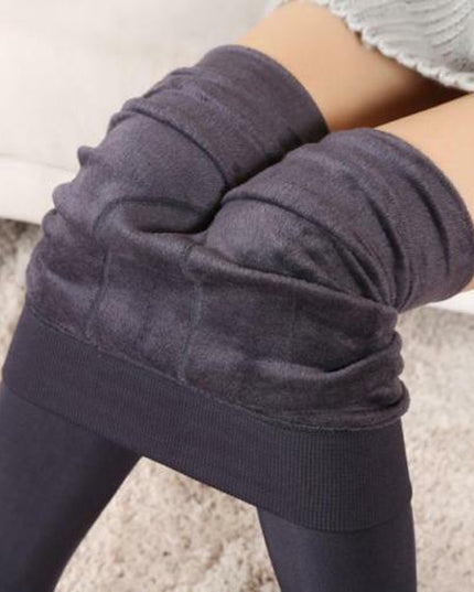 NEW WOMEN LADIES THICK WARM WINTER THERMAL FLEECE LINING LEGGINGS UK SIZE 08-18